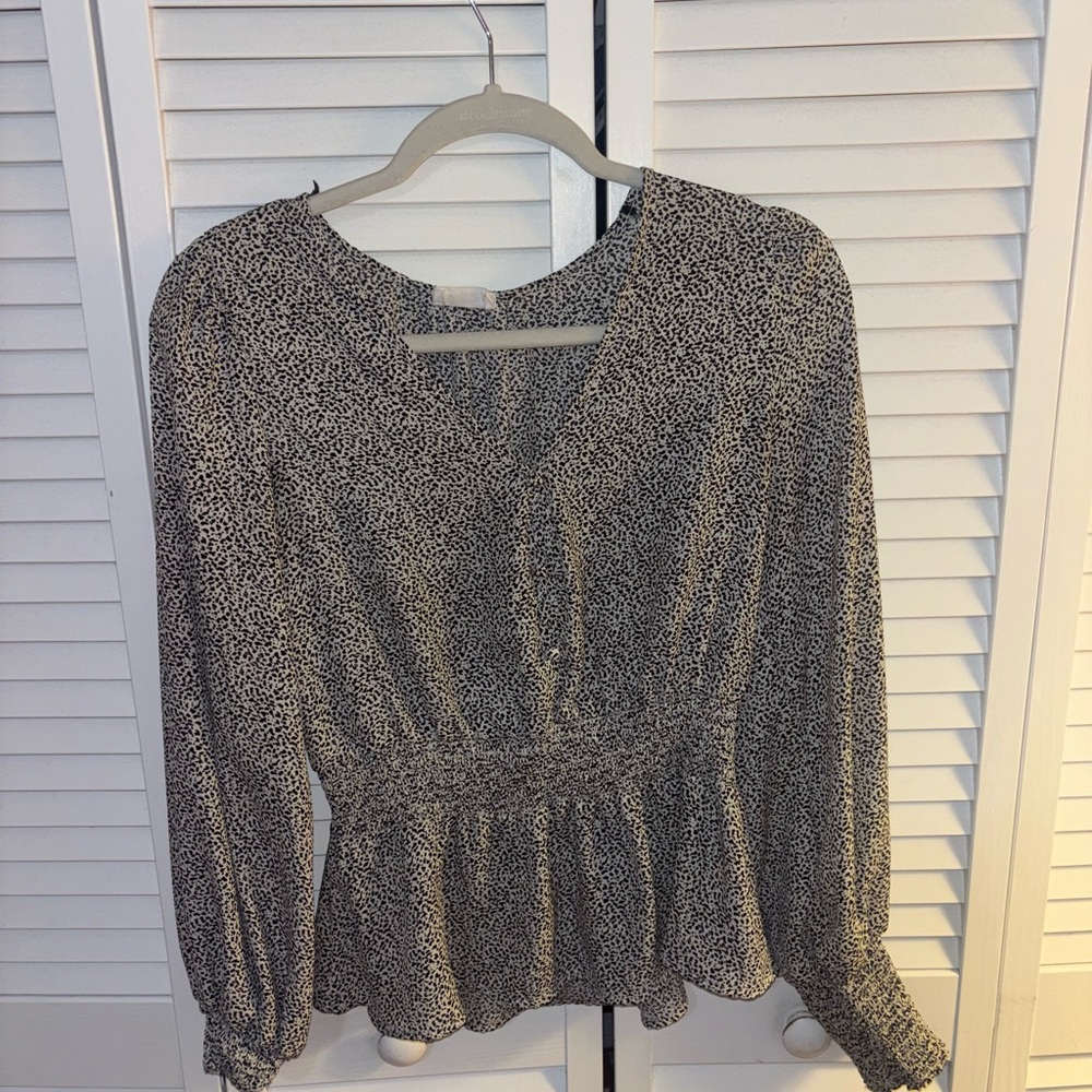 Sienna Sky Black and White Blouse